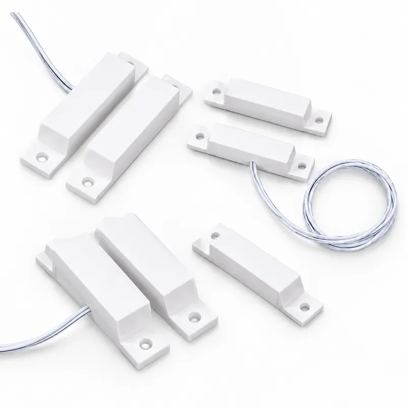 10Pairs Wired Door Magnetic Alarm Window Sensor Induction Switch Detector Anti Theft Security System for Home Office