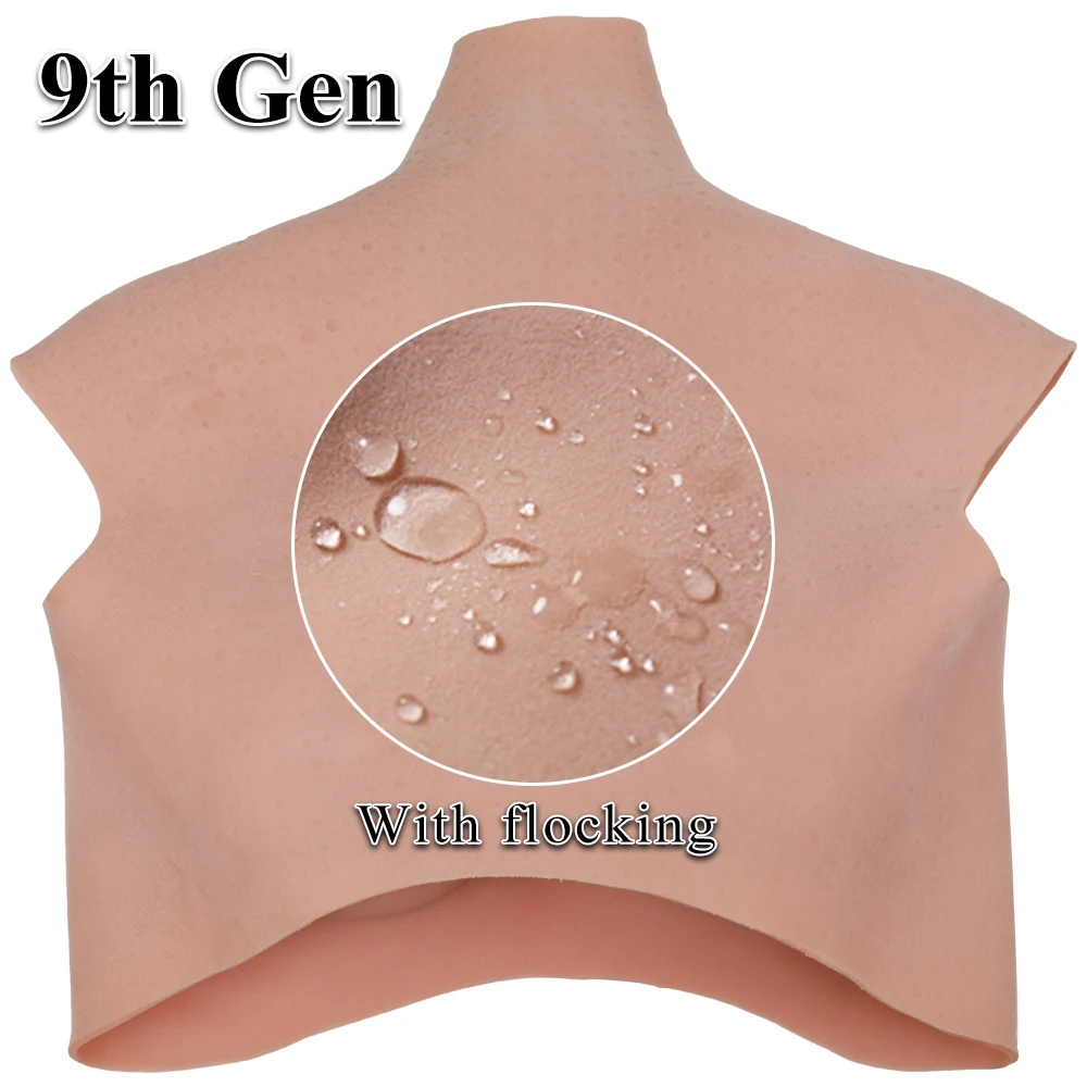 

EYUNG 9th Gen Crossdresser Male To Female Boobs Silicone Breast Forms Breast Plate Fake Chest Articifial Breastplate Silicone