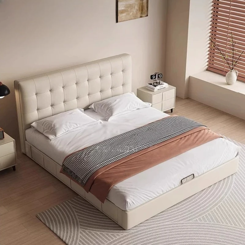 Queen Luxury Bed Bedroom Double European Design Girls Children Single Bed Modern Headboards Letto Matrimoniale Unique Furniture