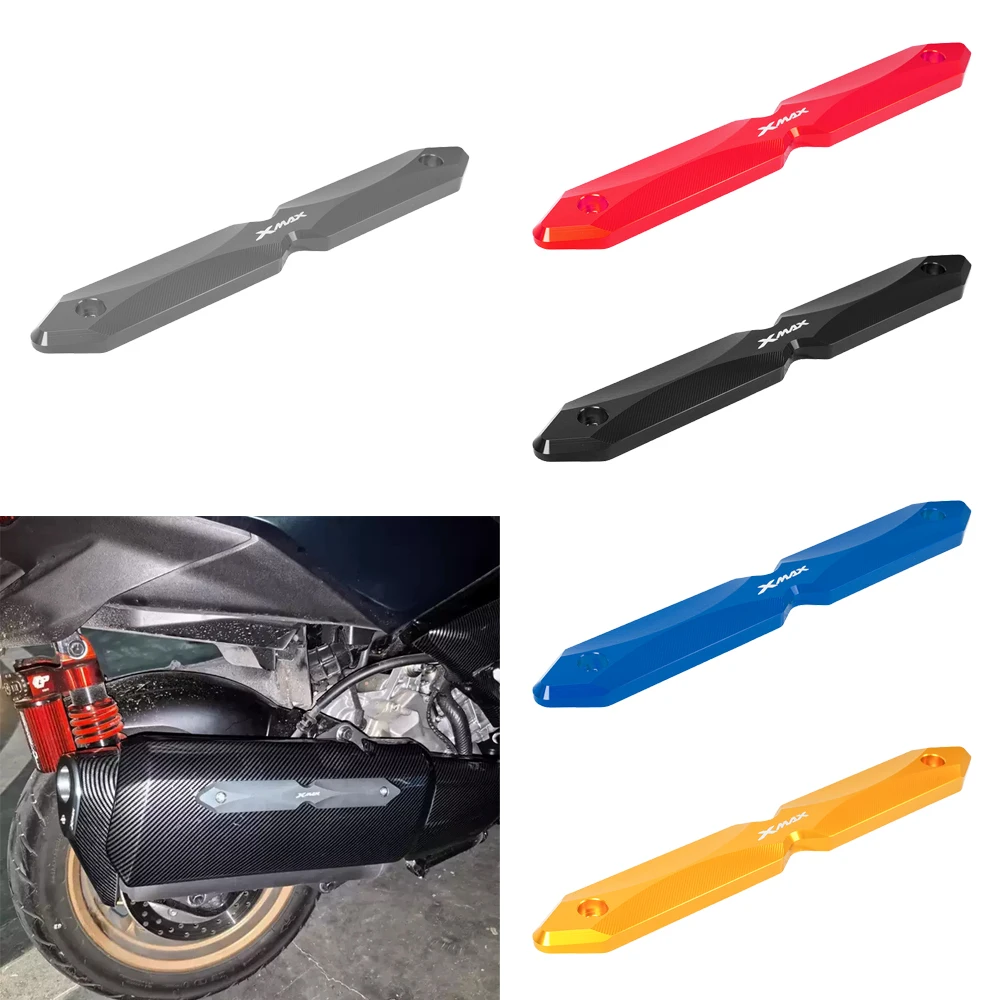 

For Yamaha X-MAX 300 250 125 400 Exhaust Pipe Heat Shield Cover Part Trim Tailpipe Strip Muffler End Cap Motorcycles Accessories