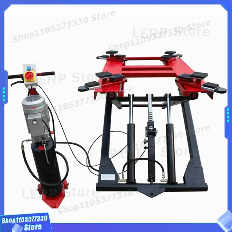 2700kg Capacity Double Cylinder Mobile Scissor Car Lift 120mm Low Profile CE Certified Hydraulic Jack for Auto Repair Shop CE