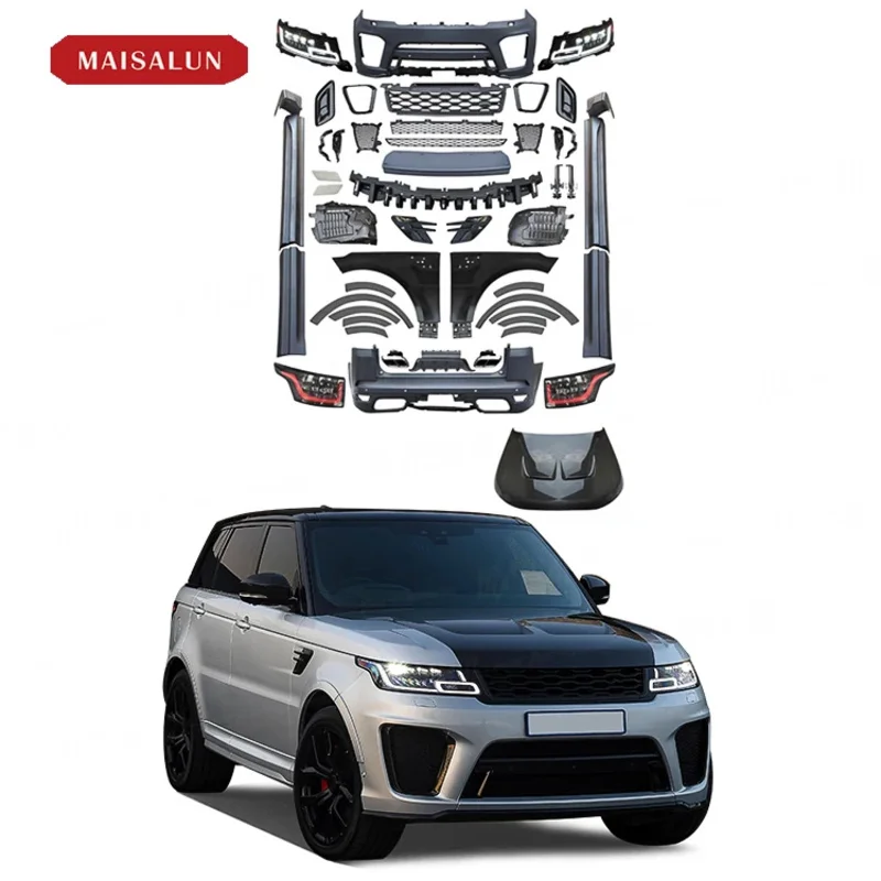 

Automotive Parts 2022 SVR Style PP Material Body Kit for Range Rover Sport 14-17 Bumpers Headlights Taillights