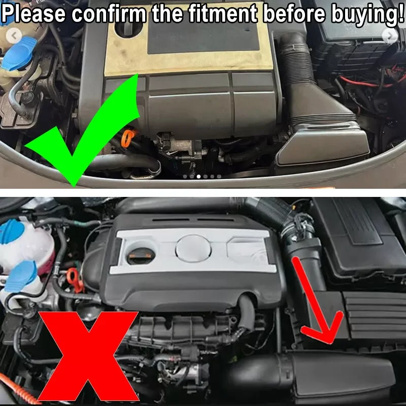 Car Air Intake Inlet Duct Cover 1K0805965C Auto Accessories For VW Golf MK5 Passat B6 B7 Jetta MK5 MK6 Beetle SCIROCCO R 2.0T