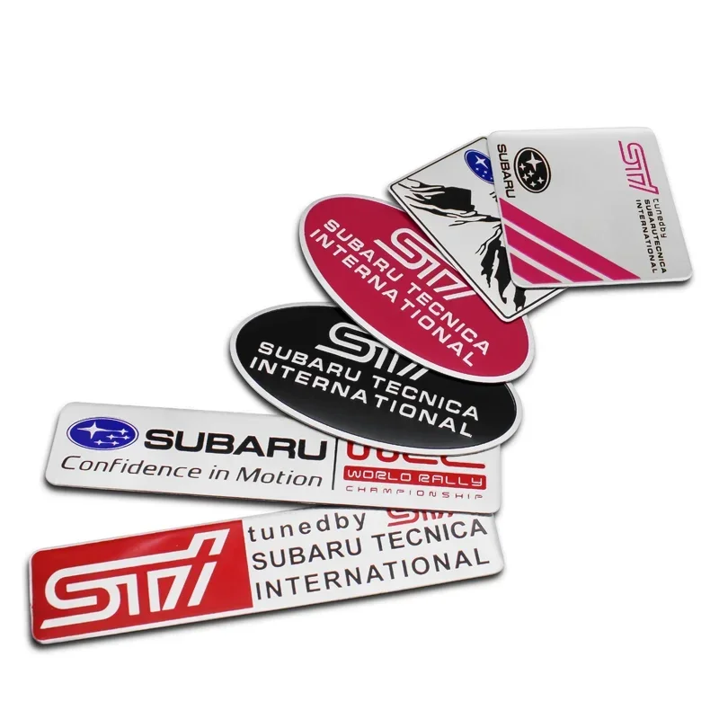 Autocollant d'emblème de carrosserie de voiture en aluminium, Badge de coffre arrière pour Subaru STI XV WRC WRX BRZ FORESTER IMPREZA LEGACY LEVORG OUTBACK