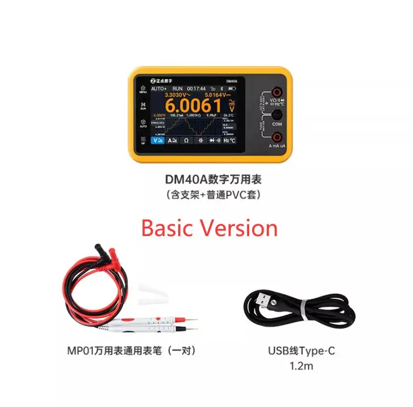 Hot Seller DM40 Digital Multimeter 4.5-digit Oscilloscope Signal Generator 3-in-1 Handheld Universal Meter New&Original