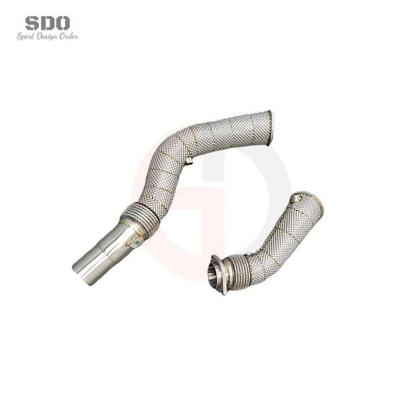 Tuning Straight Header Downpipe Exhaust for  M3 M4 F80/F82 3.0T 2014-2019 Stainless Steel Free Flow Pipe Exhaust System