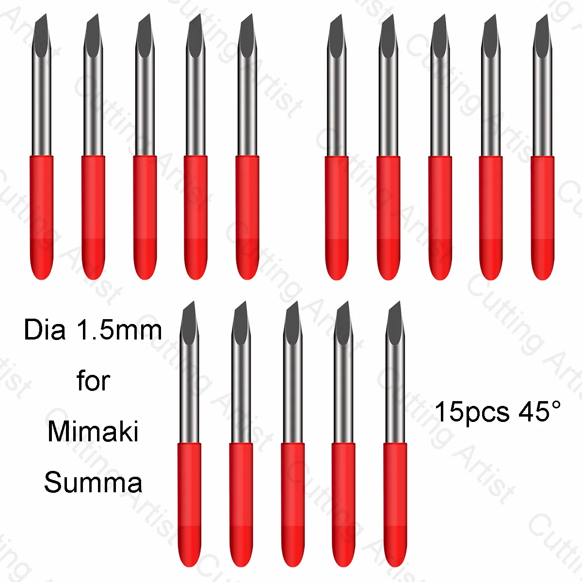 Lâmina Universal para Mimaki Summa 45 ° 15 Pcs