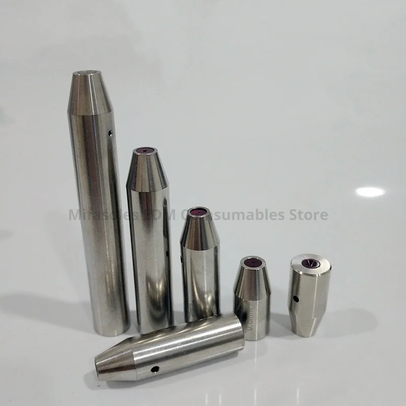 WEDM Parts Drilling Ruby Electrode Pipe Guide Dies OD12*Length 25mm / 42mm Ceramic Diameter 0.2mm to 3.0mm for Drilling Machine