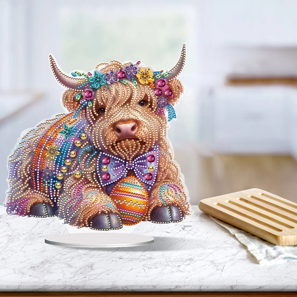 2D/مسطحة الياك لتقوم بها بنفسك سطح المكتب الماس الفن أطقم جانب واحد الحفر 5D DIY بها بنفسك الماس الفن منضدية زينة شكل خاص للديكور المنزل