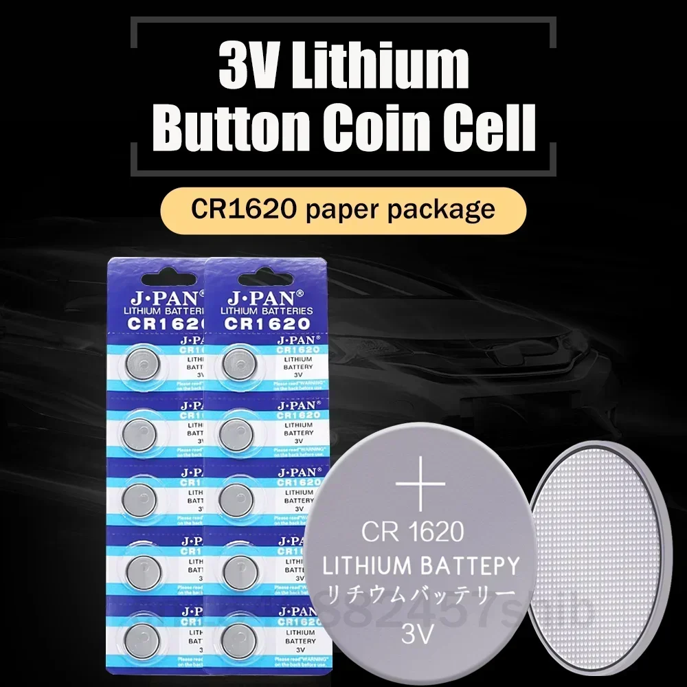 5-20pcs CR1620 CR 1620 3V Lithium Battery For Car Remote Control Calculator Watch Scales Shavers DL1620 BR1620 Button Coin Cells