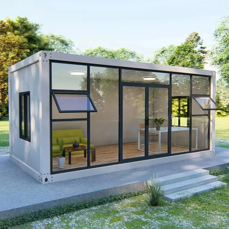 Steel Detachable Expandable Prefab Container House Fast Assembly Outdoor Backyard Movable Residential Villa Cabin Residential