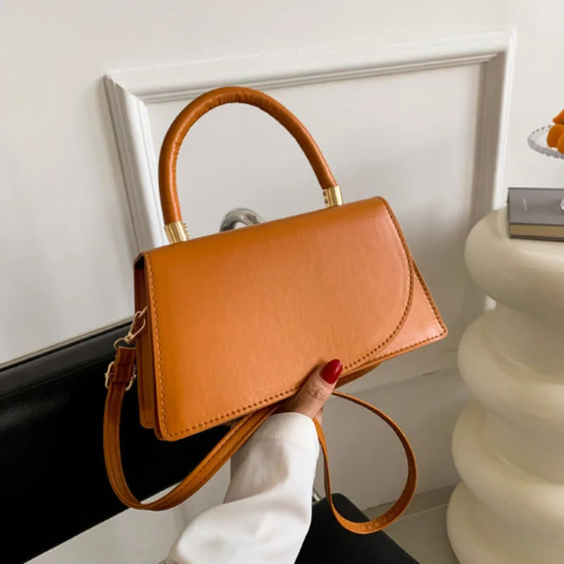 

Сплошные цветные сумки-тоут для женщин, квадратный клапан с пряжкой, декоративный кошелек из искусственной кожи, сумки через плечо, сумка высокого качества