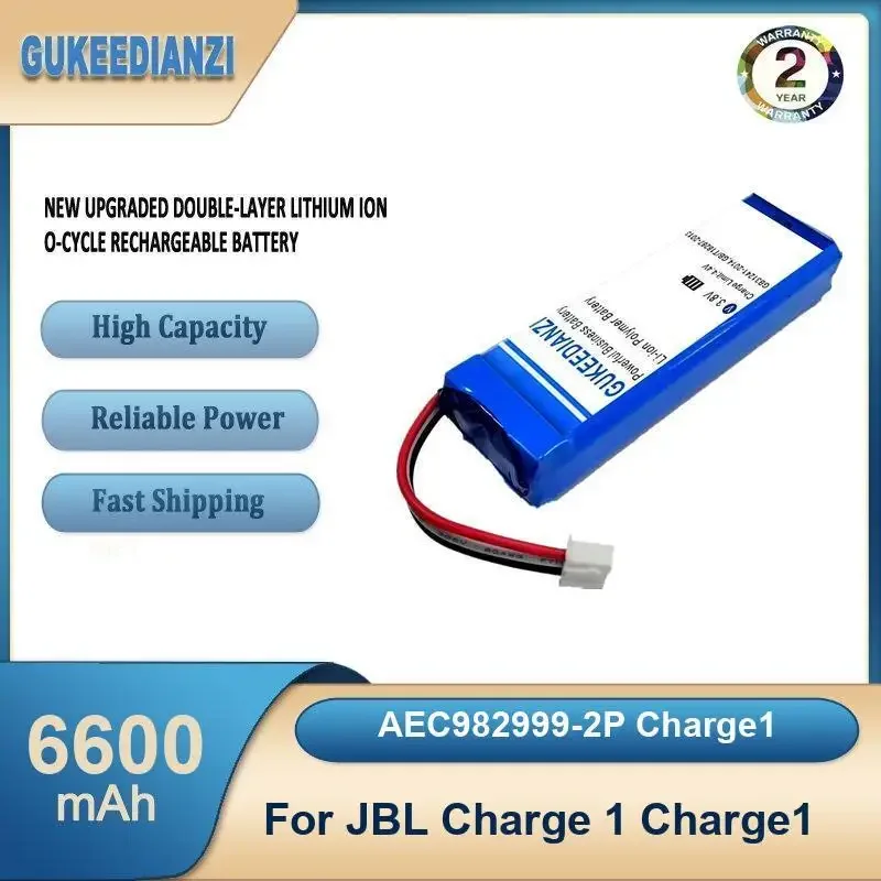 

AEC982999-2P Charge1 6600mAh High Capacity Portable Bluetooth Speaker Battery For JBL Charge 1 Charge1