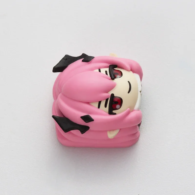 Seraph of The End Krul Tepes Key Caps Customised Resin Layered Drip Gel Design Cute Anime Girls Keycaps for Mechanical Keyboards