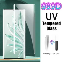 For Oneplus 12 8 9 10 11 Pro Glass Screen Protector UV Tempered Glass Oneplus 8T 9R 9T 10T 11R Ace 2 7 7T Phone Protective Film