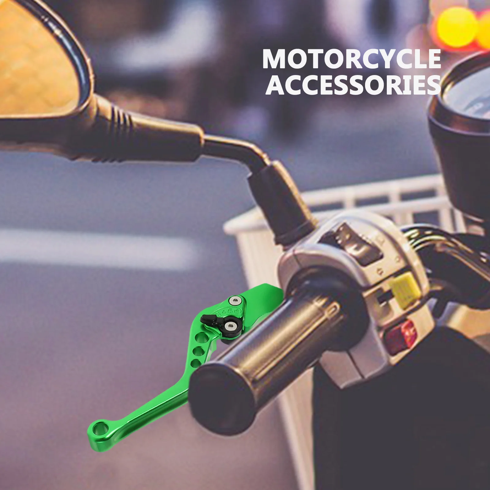 

2pcs Motorcycle Aluminum Adjustable Durable Levers For Scooter Pit Electric Brake Levers Clutch Bike Brake Lever