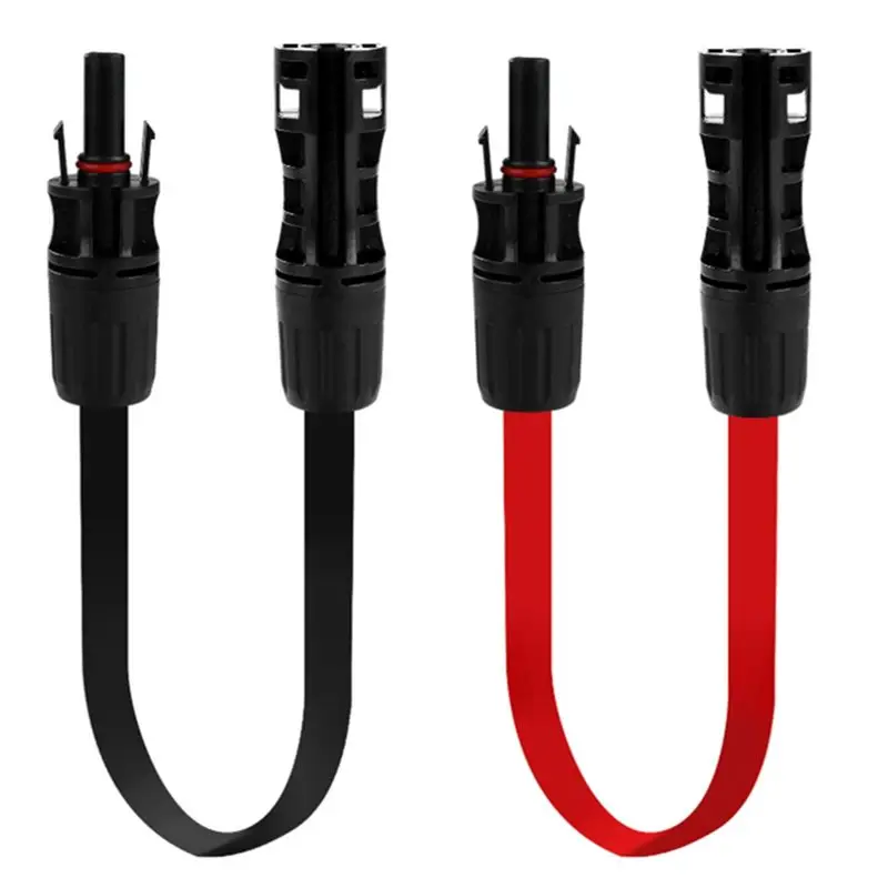 Flat Extension Cable 1 Pair Solar Panel Photovoltaic For Connecting Inverter Photovoltaic Installation Connection Line
