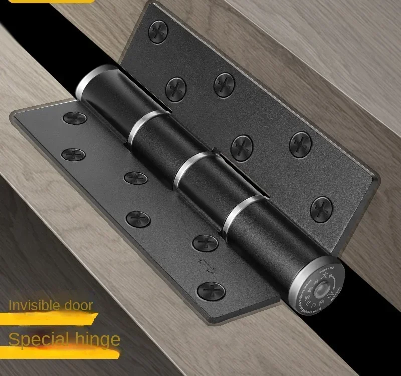 Invisible door hinge closer Spring buffered hydraulic hinge automatic closing rebound positioning