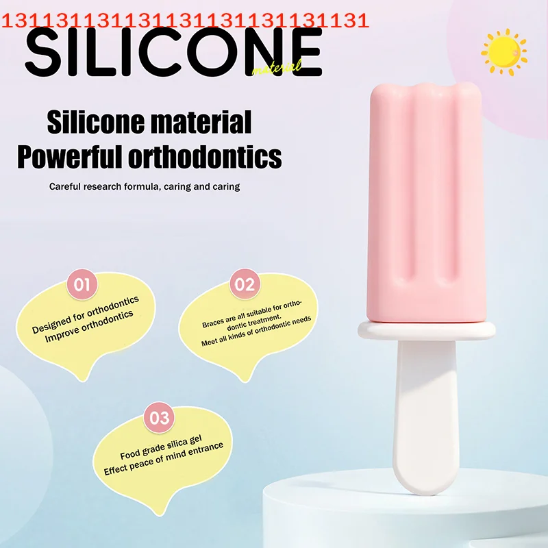 Popsicle Shape Dental Aligner Chewies For  Aligner Retainer Chewies Silicone Teeth Stick Bite Tooth Chew Aligners