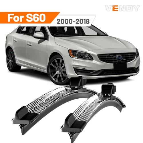 Imagen 1 del producto Para Volvo S60 2000-2018 2001 2004 2005 2009 2010 2011 2012 2013 2014 2017 2 uds limpiaparabrisas delantero limpiaparabrisas