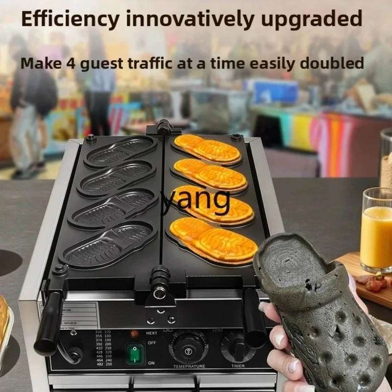 ClX egg machine slippers bread baking machine mold electric business stall equipment