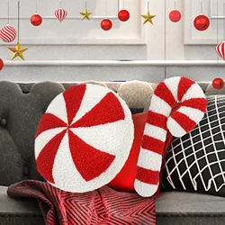 Creative Christmas Atmosphere Rendering Candy Plush Pillows Christmas Decorations Candy Pillows Decorative Props Ornaments Gifts