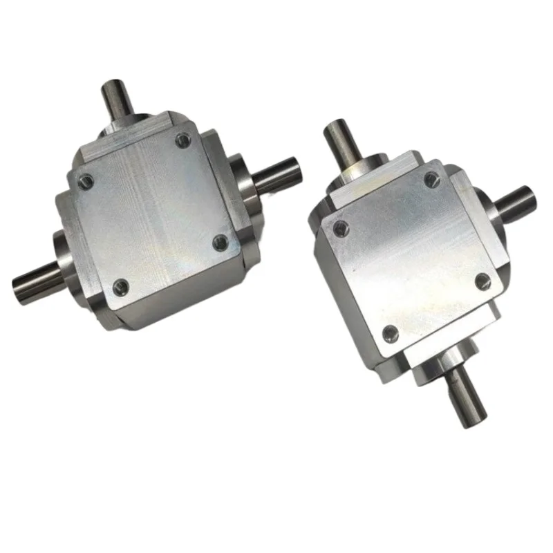 Small 1:1T type cross commutator shaft diameter 8 right angle transmission gearbox bevel gear reduction gearbox rotation