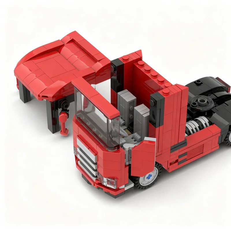 457pcs MOC Cars Truck Model Building Blocks Toys Construction Christmas Gifts Craft Education Brick Birthday Assemble Collection