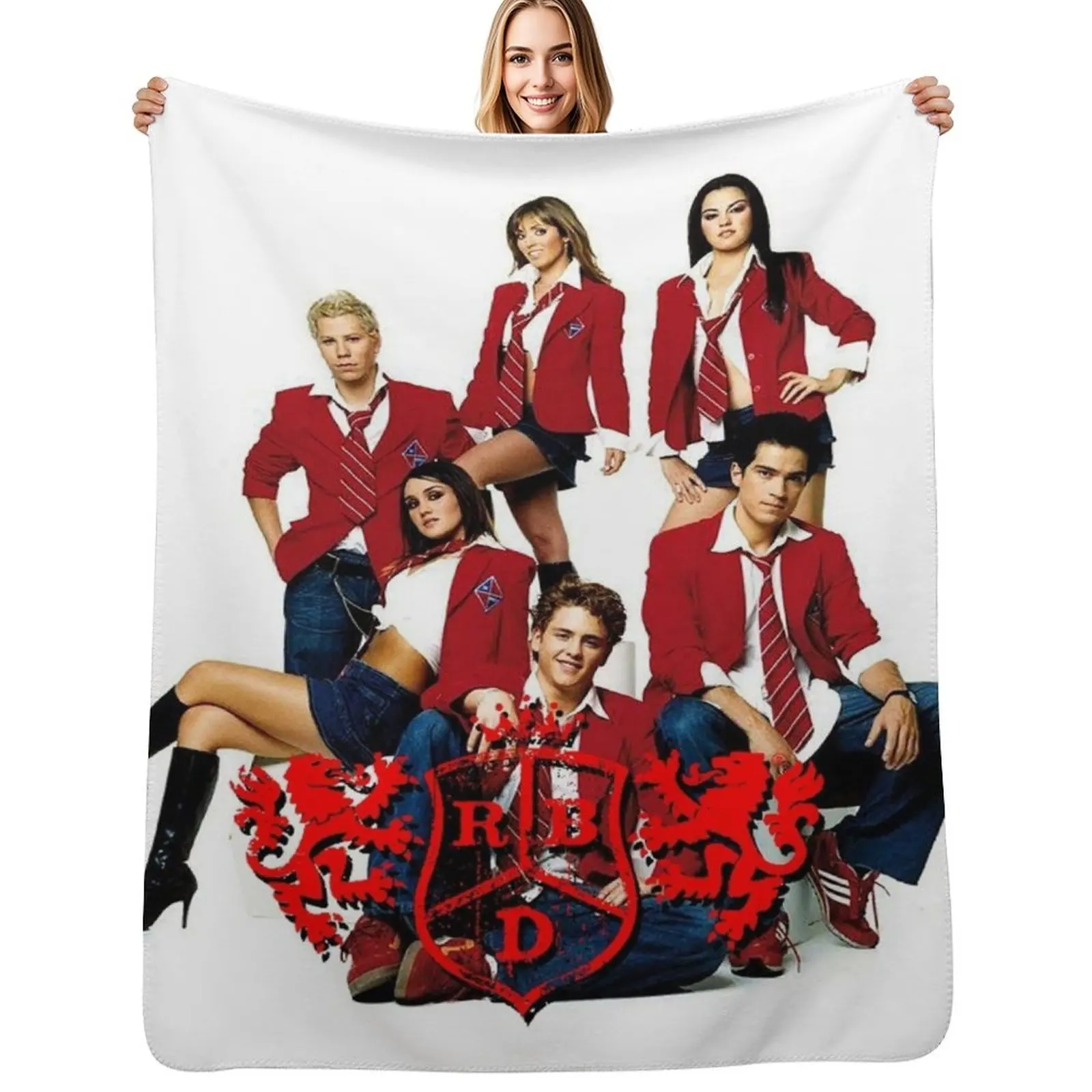 singkong Show Rbd World Tour 2020 Throw Blanket Faux Fur Soft Warm Blanket for Bed