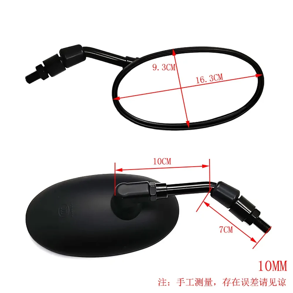 10MM High Performance Chinese Motorcycle Parts Universal Side Rear View Mirror For Motorcycle