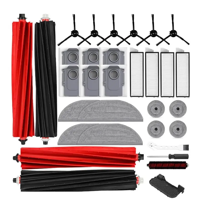 

A67Z For Roborock S8 Maxv Ultra Robot Vacuum Replacement Parts Roller Side Brushes Filters Mop Pads Dust Bags Accessories