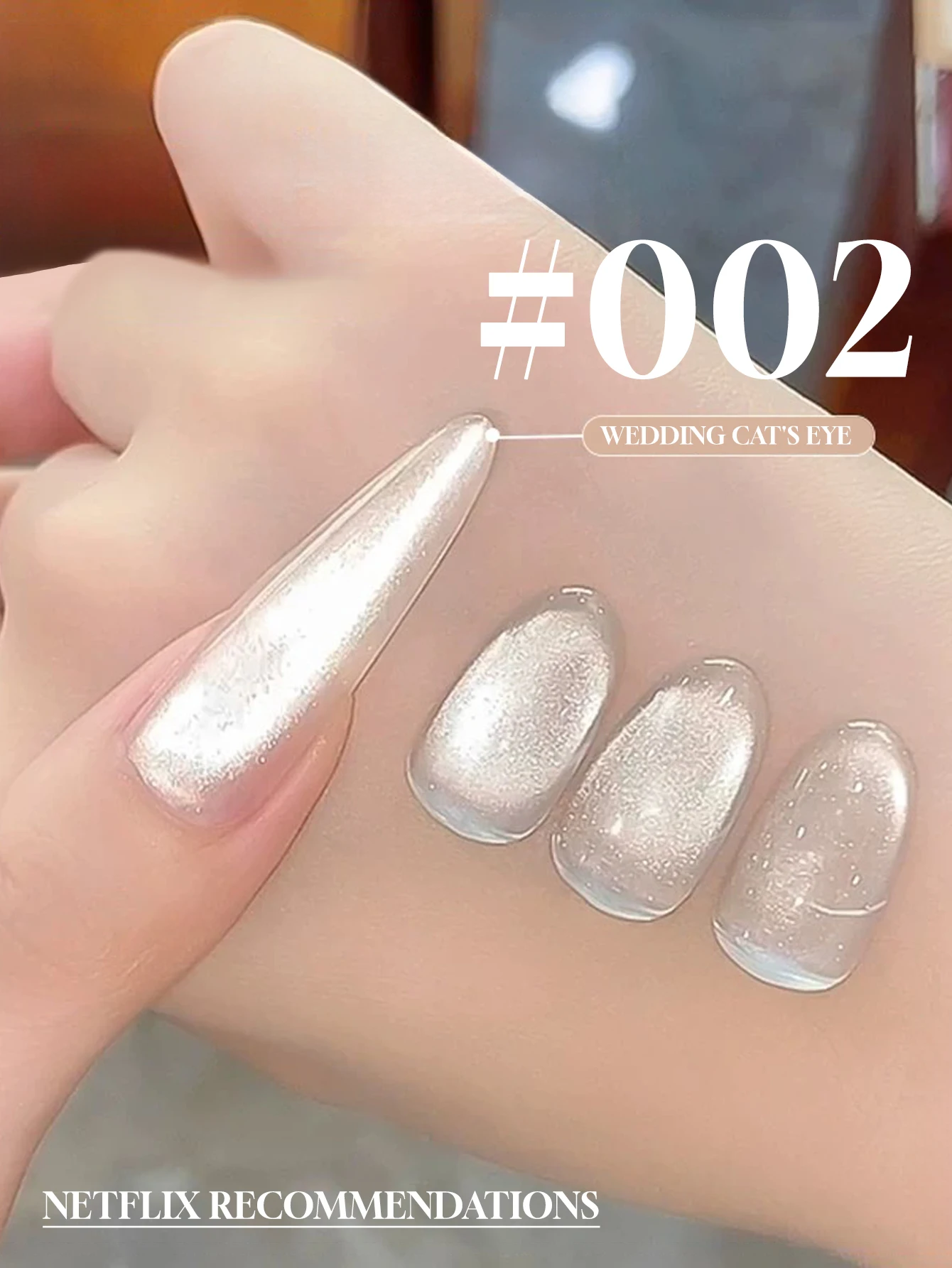 MIANEL 12ML todo-fósforo boda cristal blanco ojo de gato Gel esmalte de uñas 2025 nuevo esmalte de uñas intermitente uñas blancas para Navidad