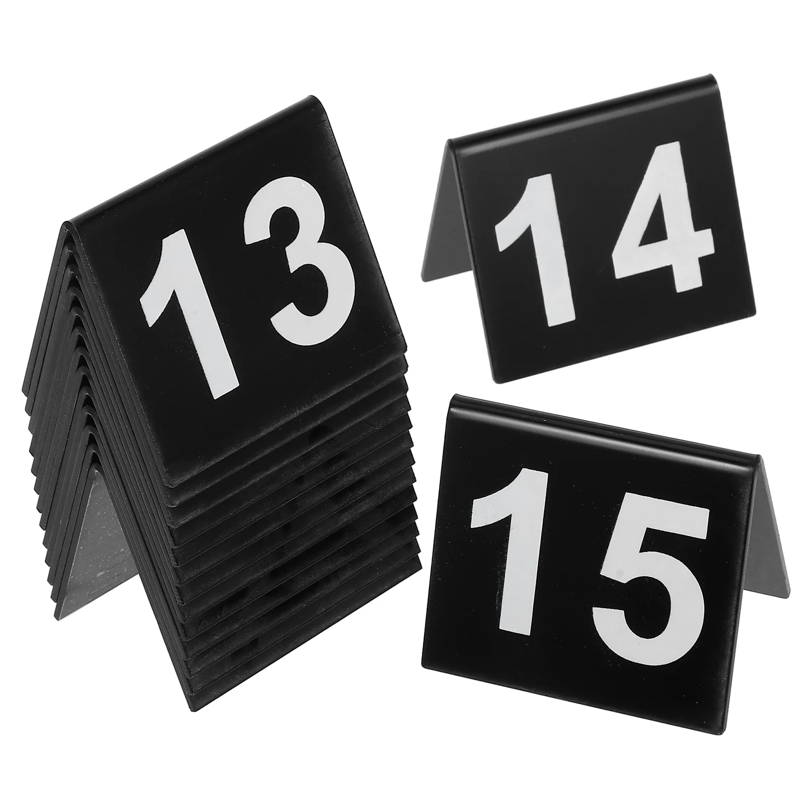 15 Pcs Signage Scene Marker Detective Party Crime Props Double Sided Decorations Game Number Acrylic Markers