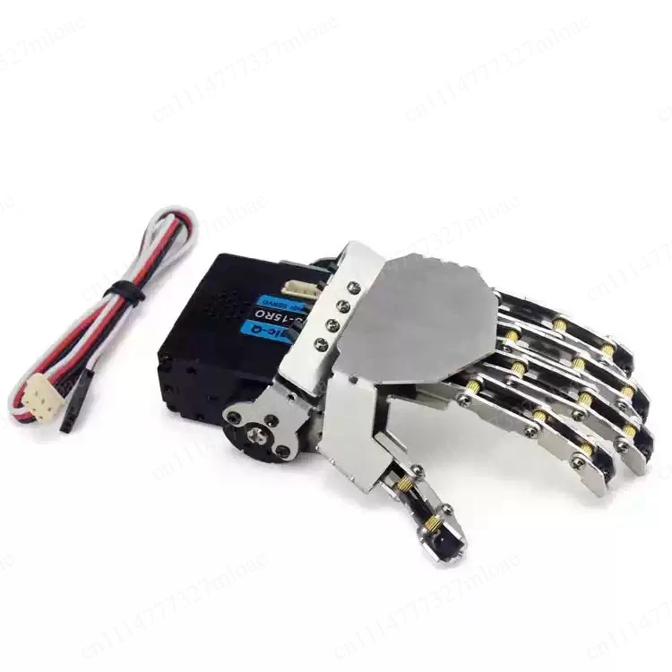Single servo movable mini metal claw-humanoid robot finger-DIY accessories 5-finger linkage manipulator