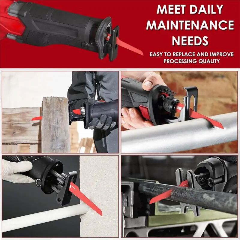 ABRB-エアレシプロソーブレード12個、18TPIエアバイメタルハックソー、標準1/2インチシャンク用