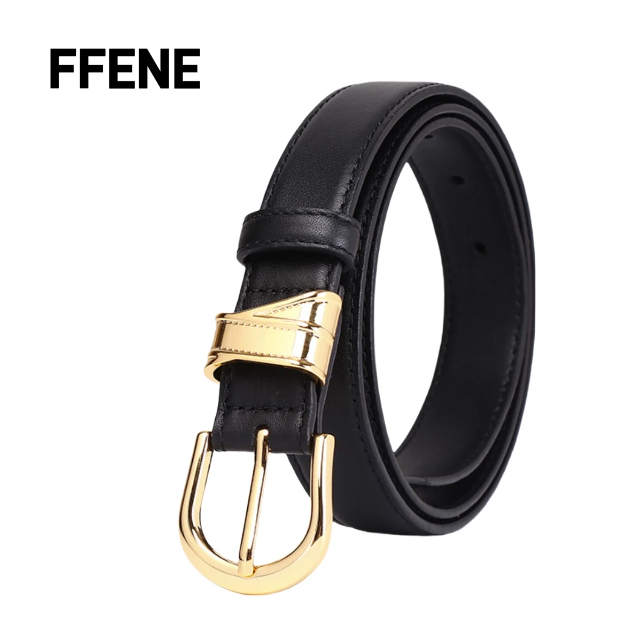 

Fashion Simple Trendy Women's Luxury Genuine Leather Belt Women's Versatile High-end Sensation Pin Clasp Casual Jeans Belt Women