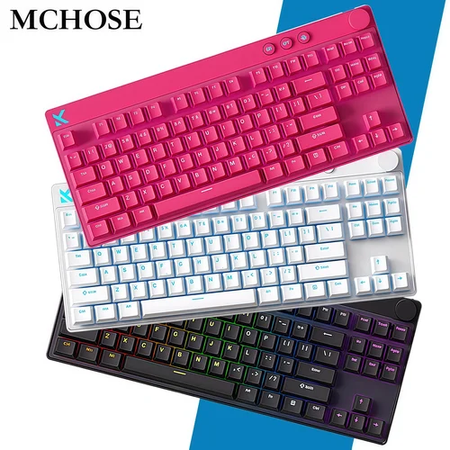 Mchose Mix87 teclado con interruptor magnético teclado para juegos con cable 8K + 256K Esport 0,08 ms baja latencia deportes electrónicos accesorios personalizados para jugadores