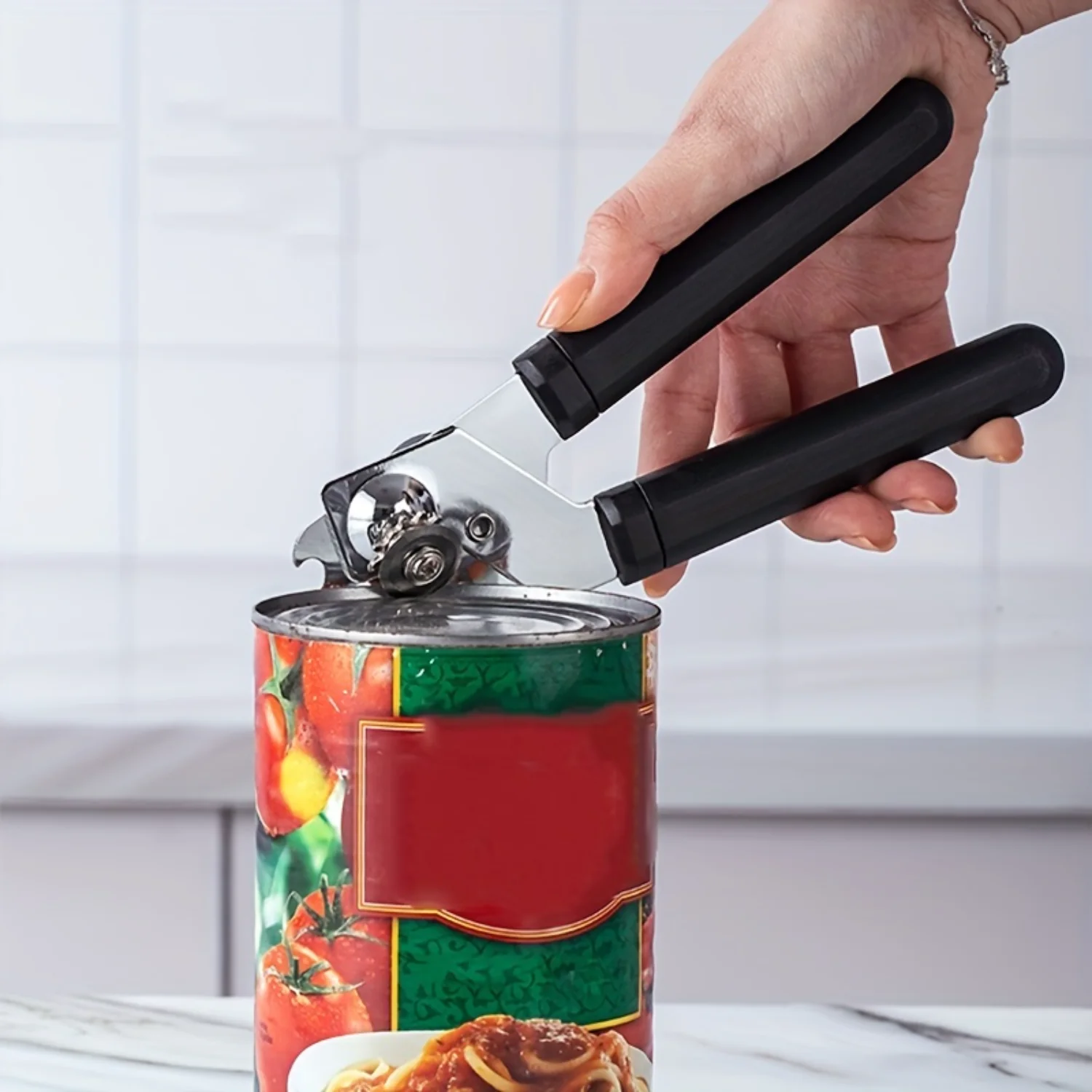 

7.8x2.76 Professional Can Opener - Stainless Steel, Food Safe, Smooth Edge & Sharp Blade - Perfect for & Commercial Use!