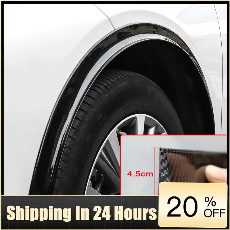 UOSO 1.5M Anti-Collision Fender Flares Car Wheel Arches Wing Expander Arch Eyebrow Anti-collision Strips Mudguard Lip Protector
