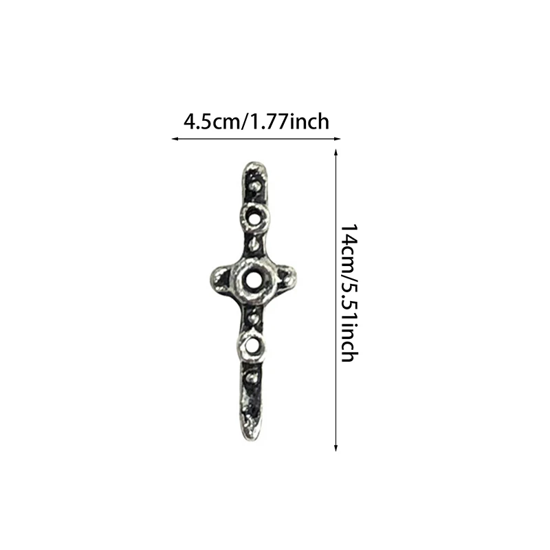 Breloques en métal lourd de style Punk pour Nail Art, accessoires en alliage pour décoration d'ongles rétro, fournitures de manucure, 10 pièces