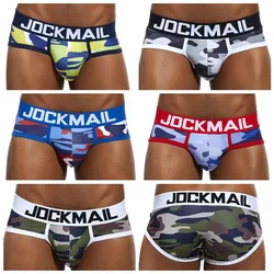 JOCKMAIL Brand Camouflage Printed Men Underwear cueca masculina Sexy U Convex Men briefs calzoncillos hombre slips Male Panties