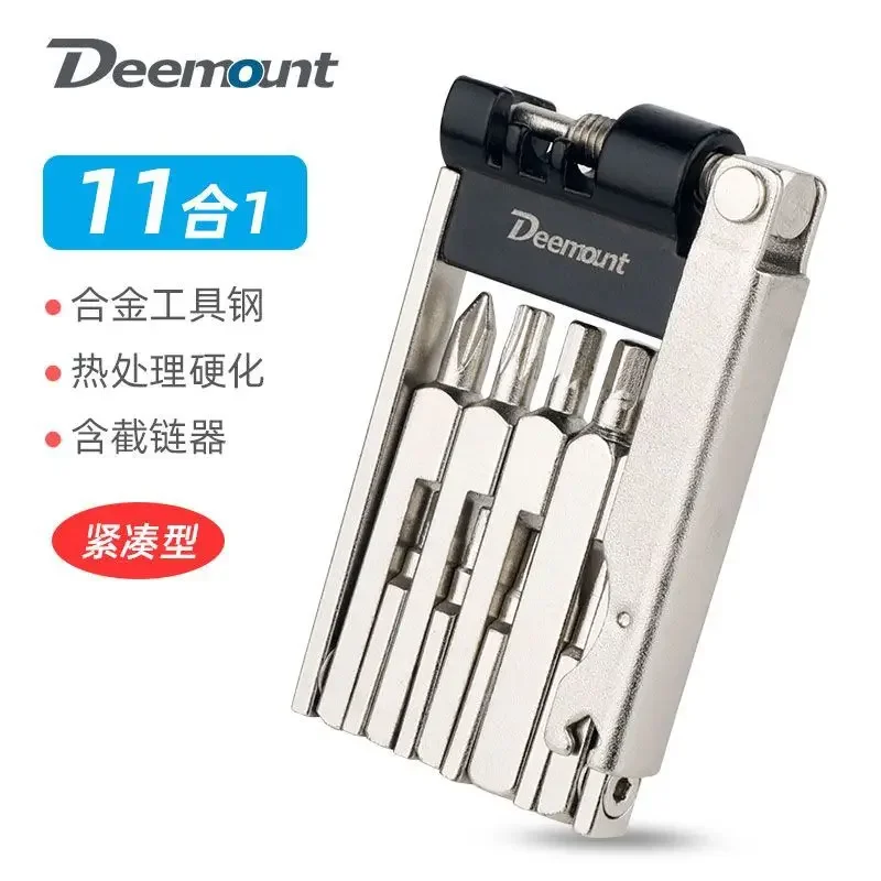 Compacte 11-In-1 Fiets Multitool Ketting Cutter Zeskant Zeskant Kruis T25 Spaak Dop Sleutel Schroef Driver Set
