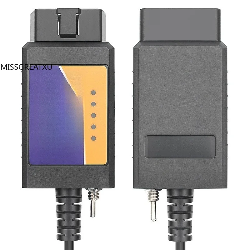 Vehicle Data Detector ELM327 USB V1.5 CH340 Cable With Switch Compatible With Ford Forscan For Auto Repair Workshop Inspection