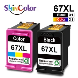 Shin color 67xl 67 xl Premium schwarz überholte Farb tinten patrone für HP67 für HP Neid 6000 Deskjet 1255 2700 Drucker