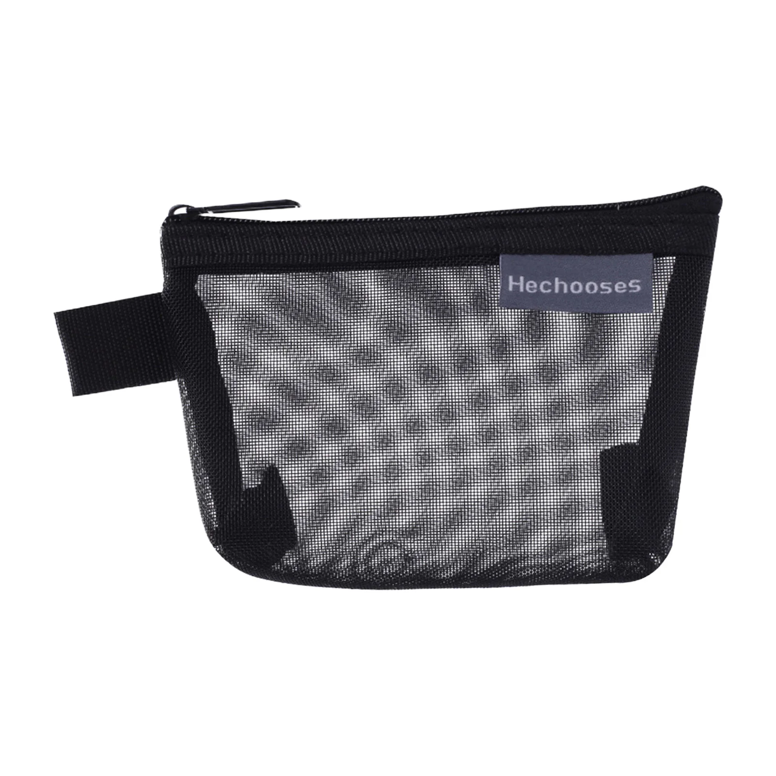 محفظة نقود معدنية على شكل مثلث من النايلون مع نافذة شبكية، حقيبة تنظيم بطاقات المفاتيح ذات سعة كبيرة للسفر للاستخدام اليومي #5