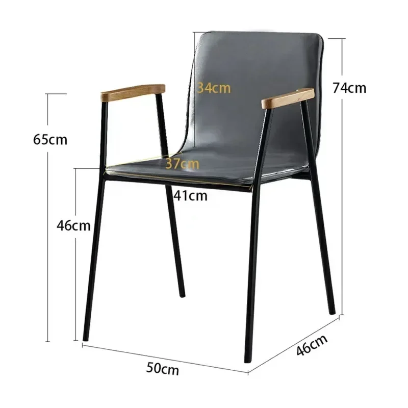 북유럽 레트로 산업 스타일 커피 의자, 심플 등받이 식사 의자, 모던 디자이너 다리미 아트, 사무실 의자
