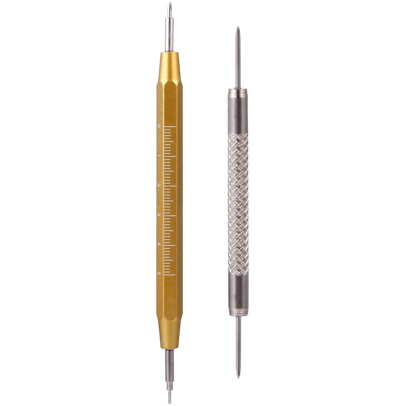 

2Pcs Spring Bar Tool Watch B Remover Pin Pusher Aluminum Repair Accessories Stainless Steel Straps Replacement