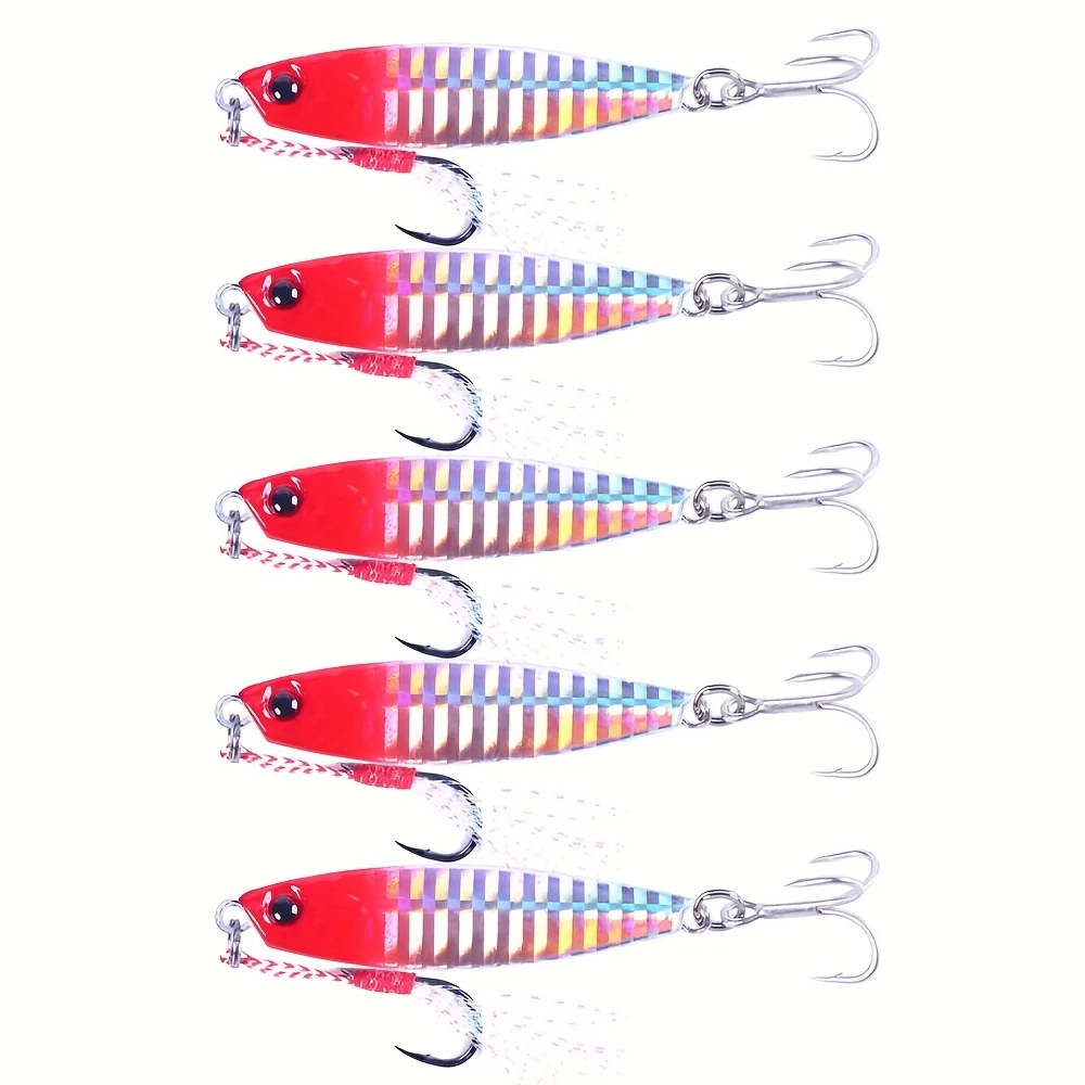 metal jig isca de pesca slow pitch jigs lures saltwater metal jig slow lures 10g 20g 25g 30g 40g lurekiller with hooks