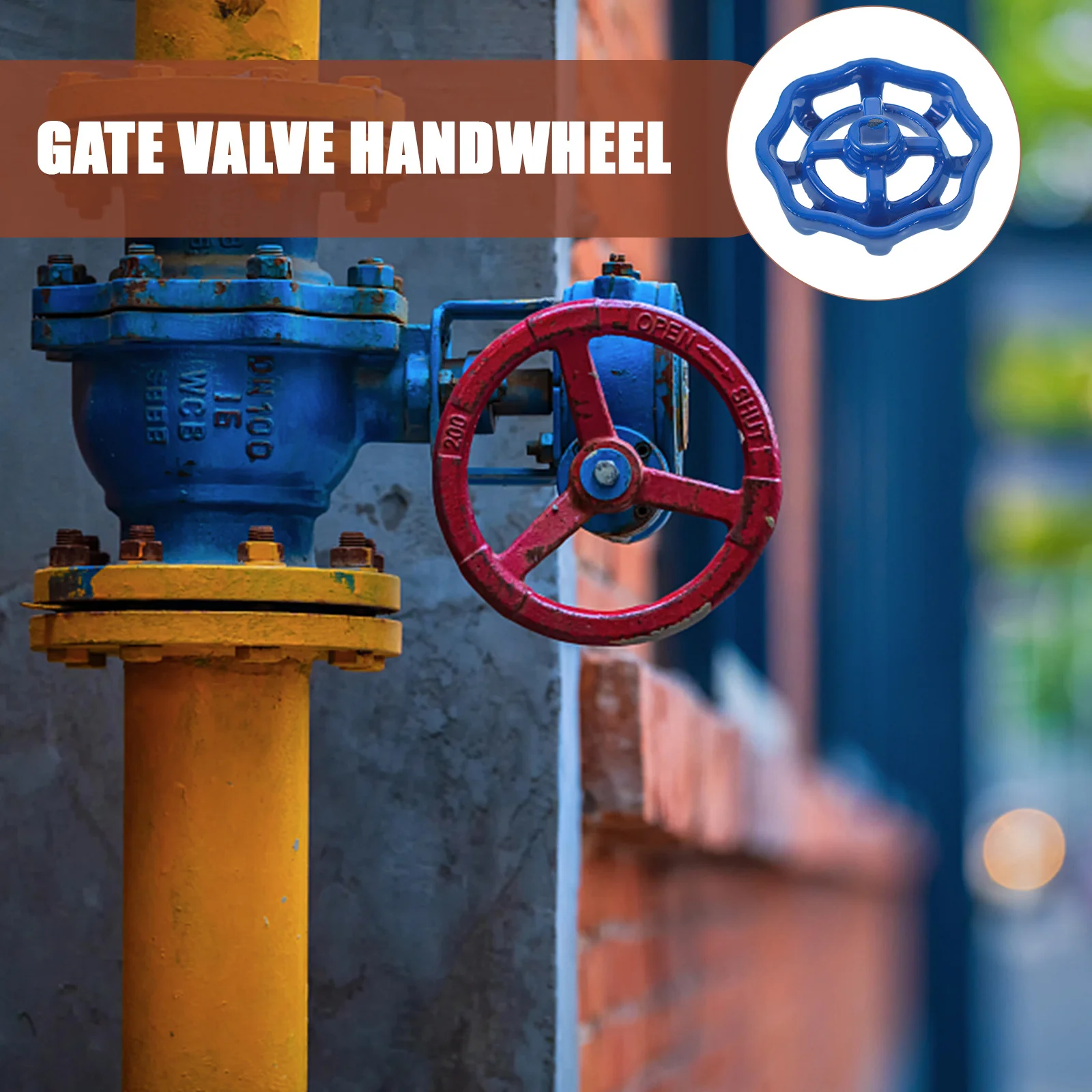 

2Pcs Valve Wheel Handle Replacement Sturdy Cast Steel Gate Valve Handwheel Hose Bib Faucet Metal Handle Replacement