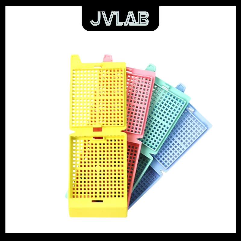

POM Embedding Box Organization Processing Inspection Sample Organization Plastic Fine Grid With Lid Color Easy To Break JVLAB